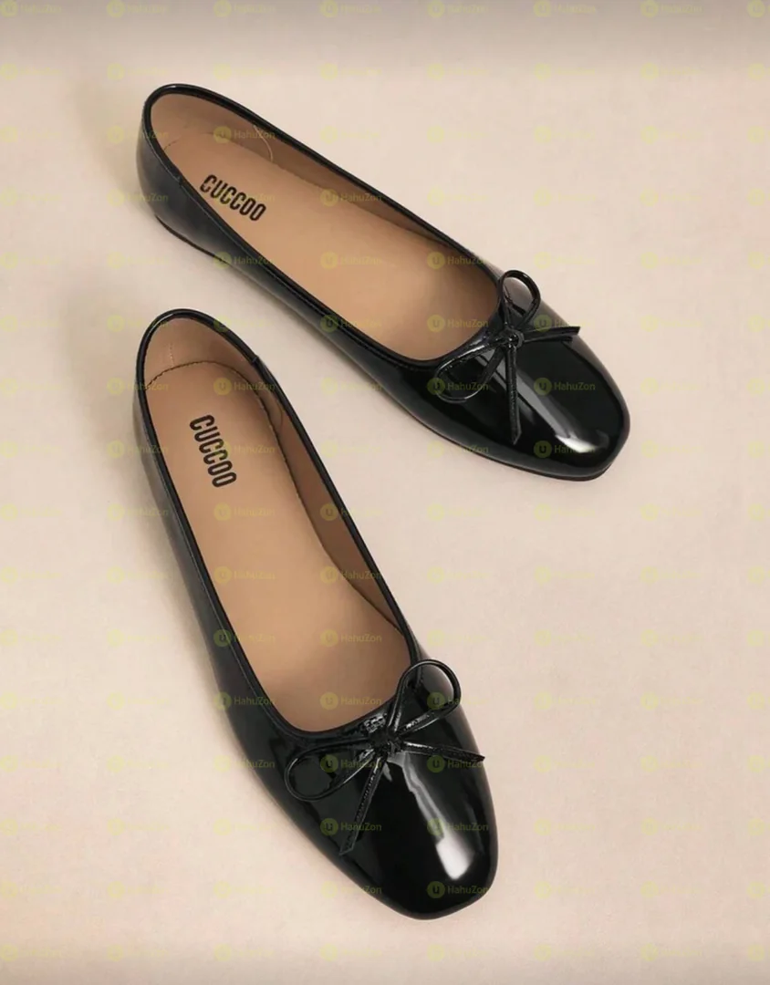 Plain Bow Ballerina Women's Flat