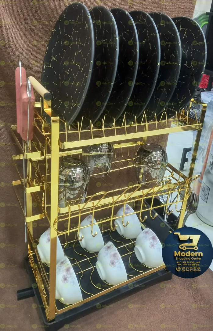 ኦርጂናል የታጠበ እቃ መደርደሪያ