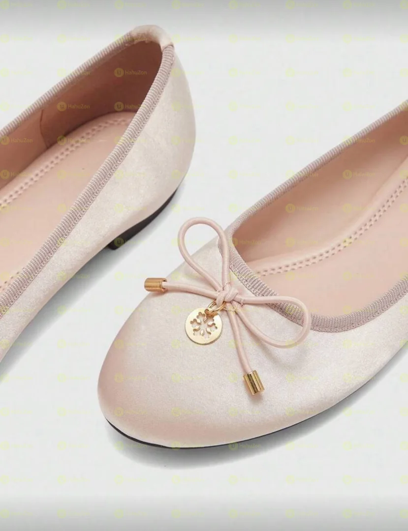 Plain Bow Ballerina Women's Flat Shoes