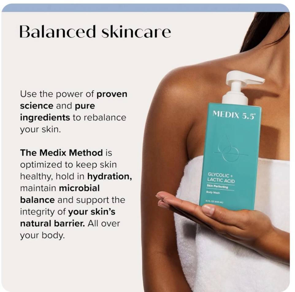 MEDIX 5.5 Glycolic Acid Exfoliating Body Wash