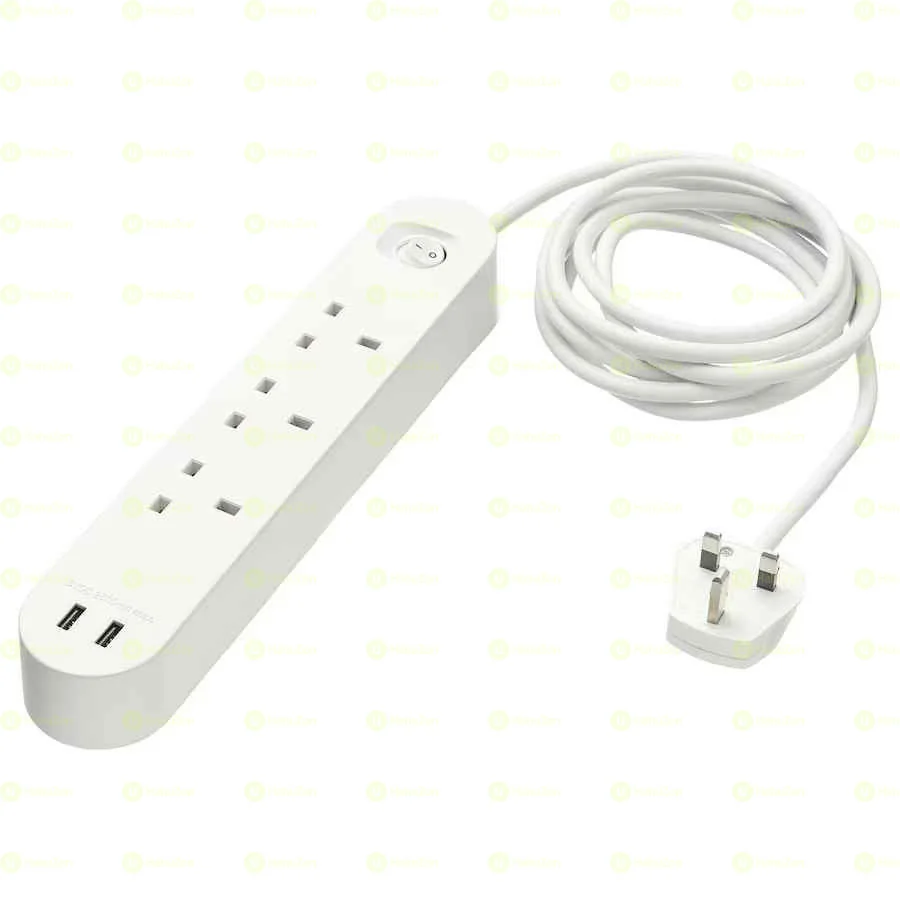 IKEA 3-way Socket with 2 USB Ports