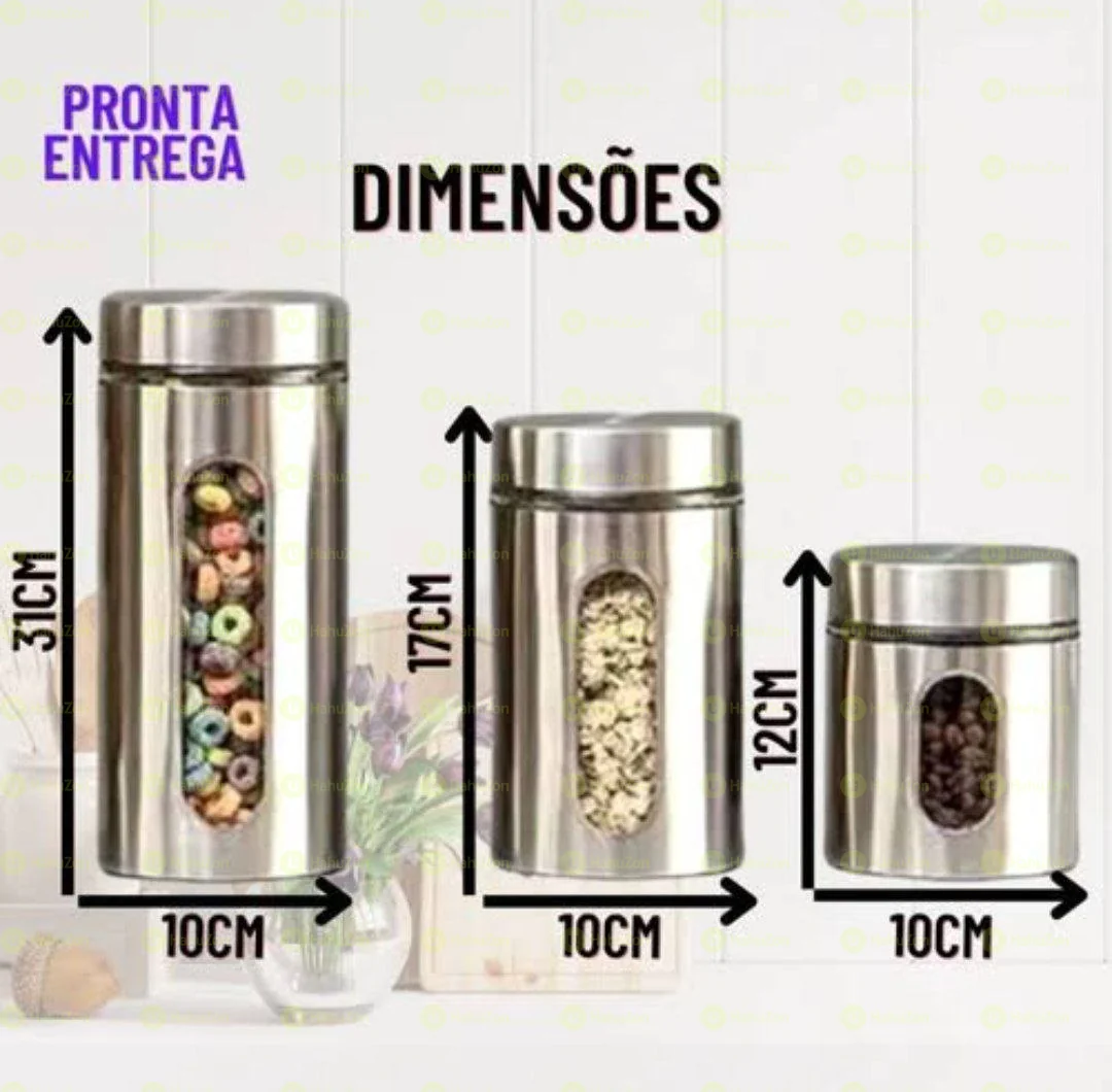 Diamond Home 3 Piece Air Tight Food