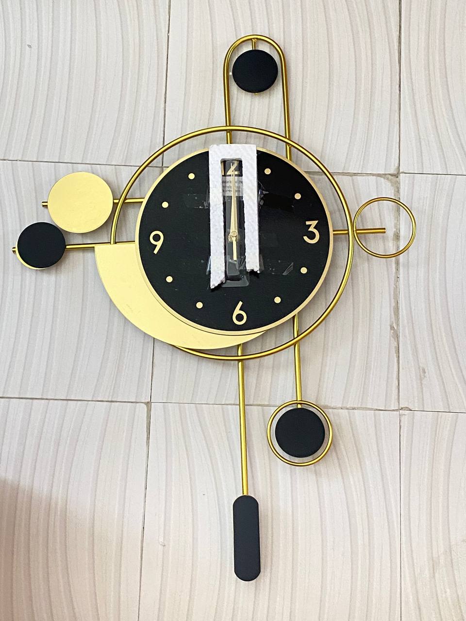 Metal Wall Clock for Living Room