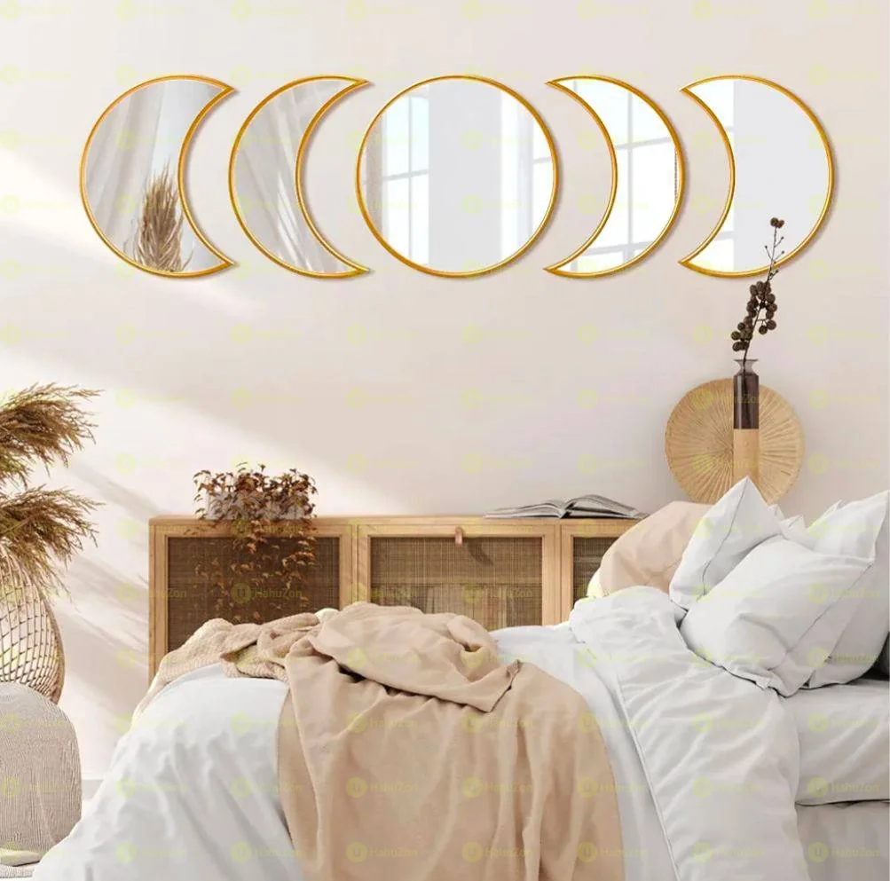 Golden Mood Phase Wall Mirror