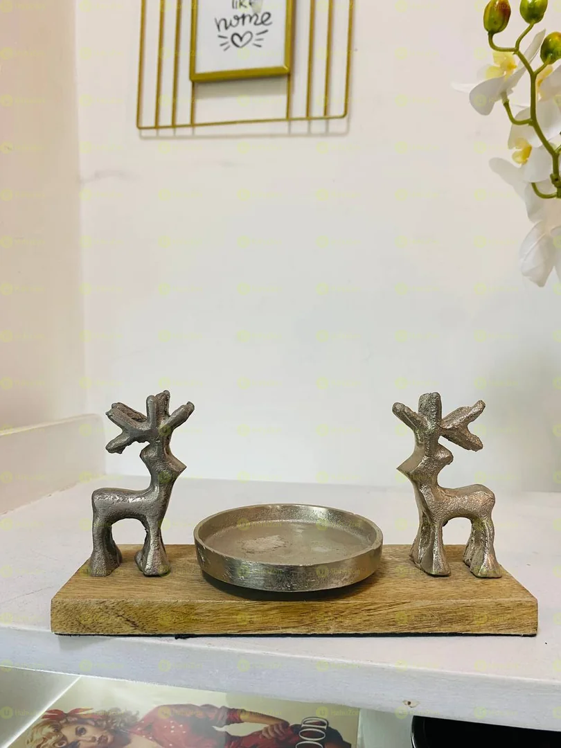 Metal Deer Candle Holder