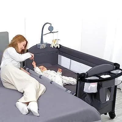 High Quality Foldable Multifunctional Baby Bed
