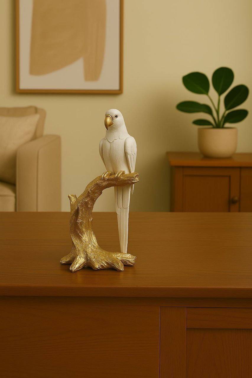 Birds on Branch Figurine Statue