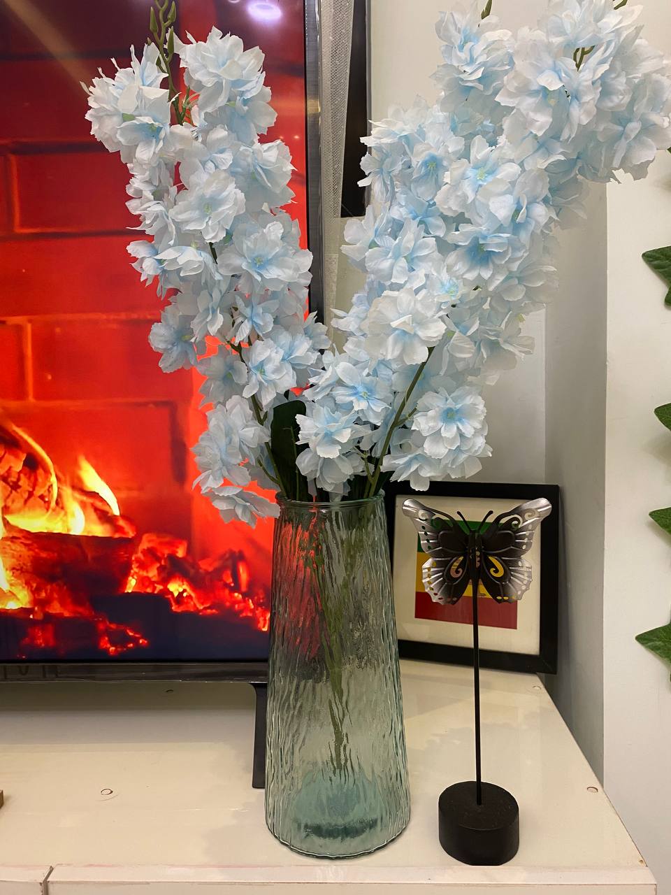 Water Blue Vase and Flower