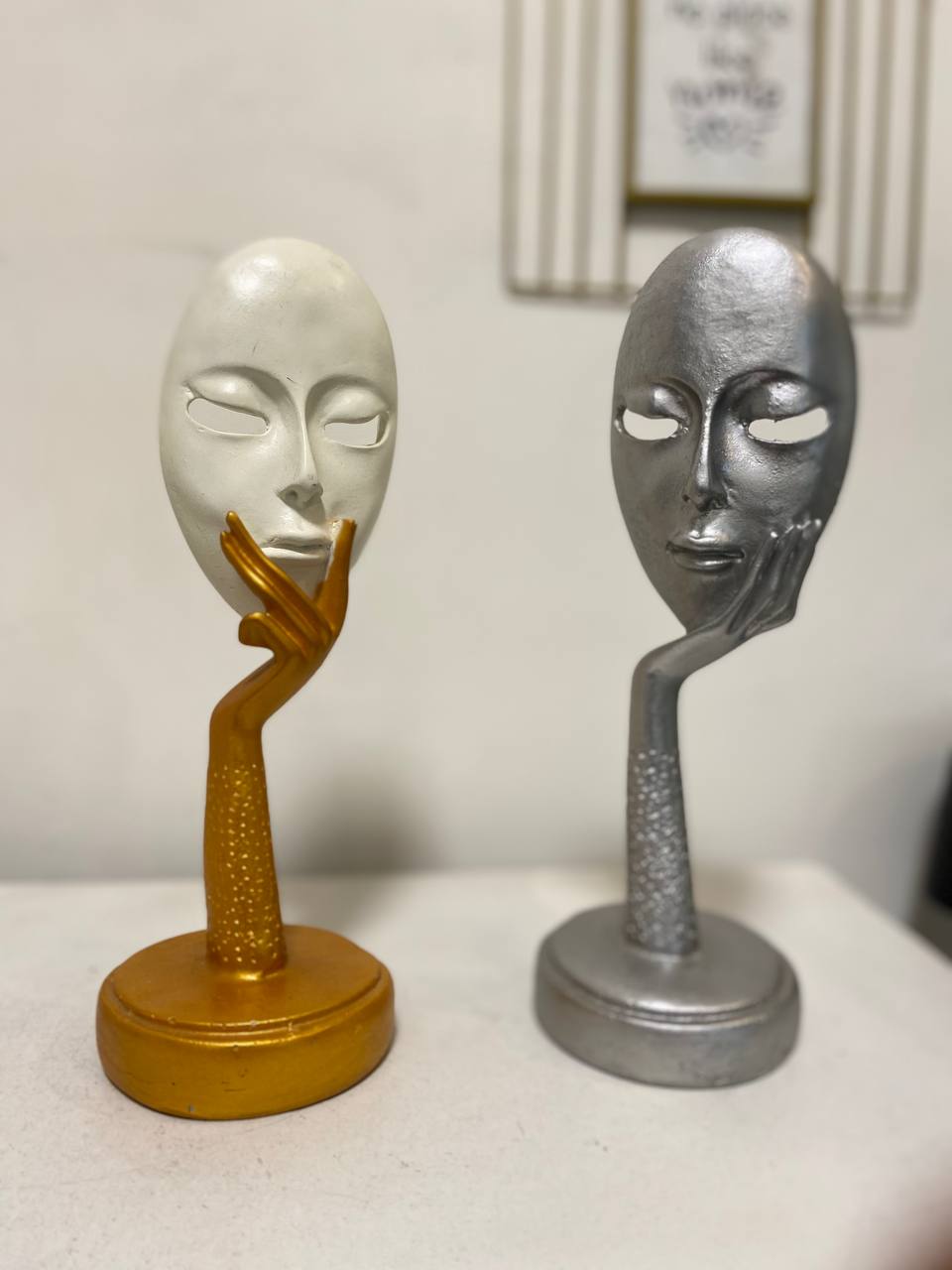 Lady Face Meditator Sculpture Statue