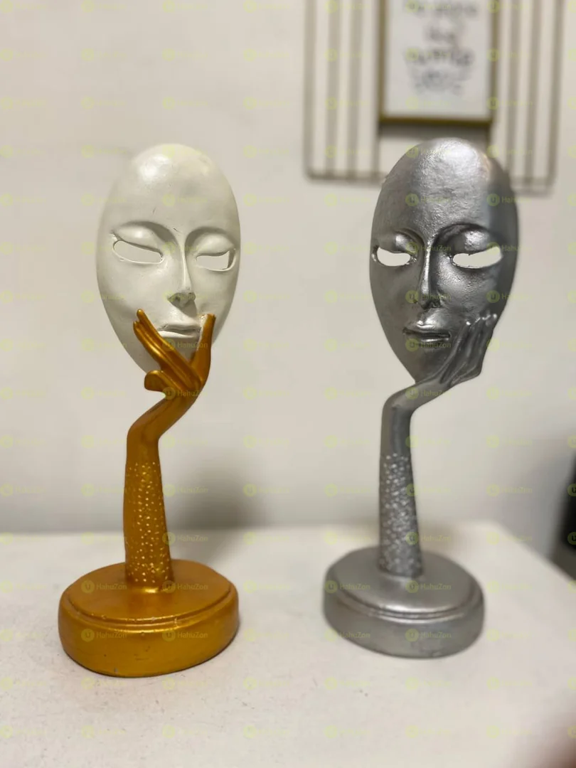 Lady Face Meditator Sculpture Statue