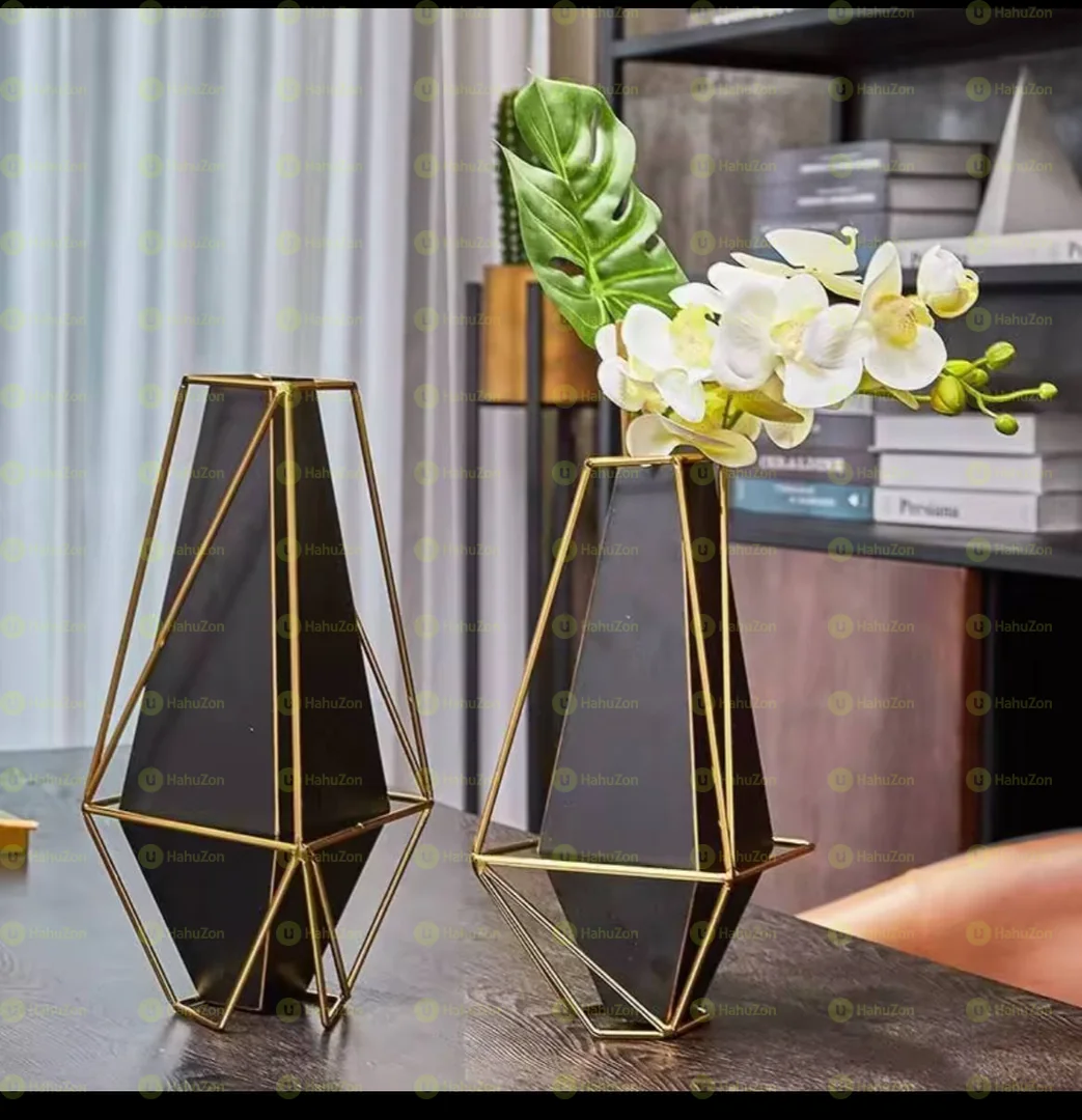 Metal Unbroken Style Orchid Vase