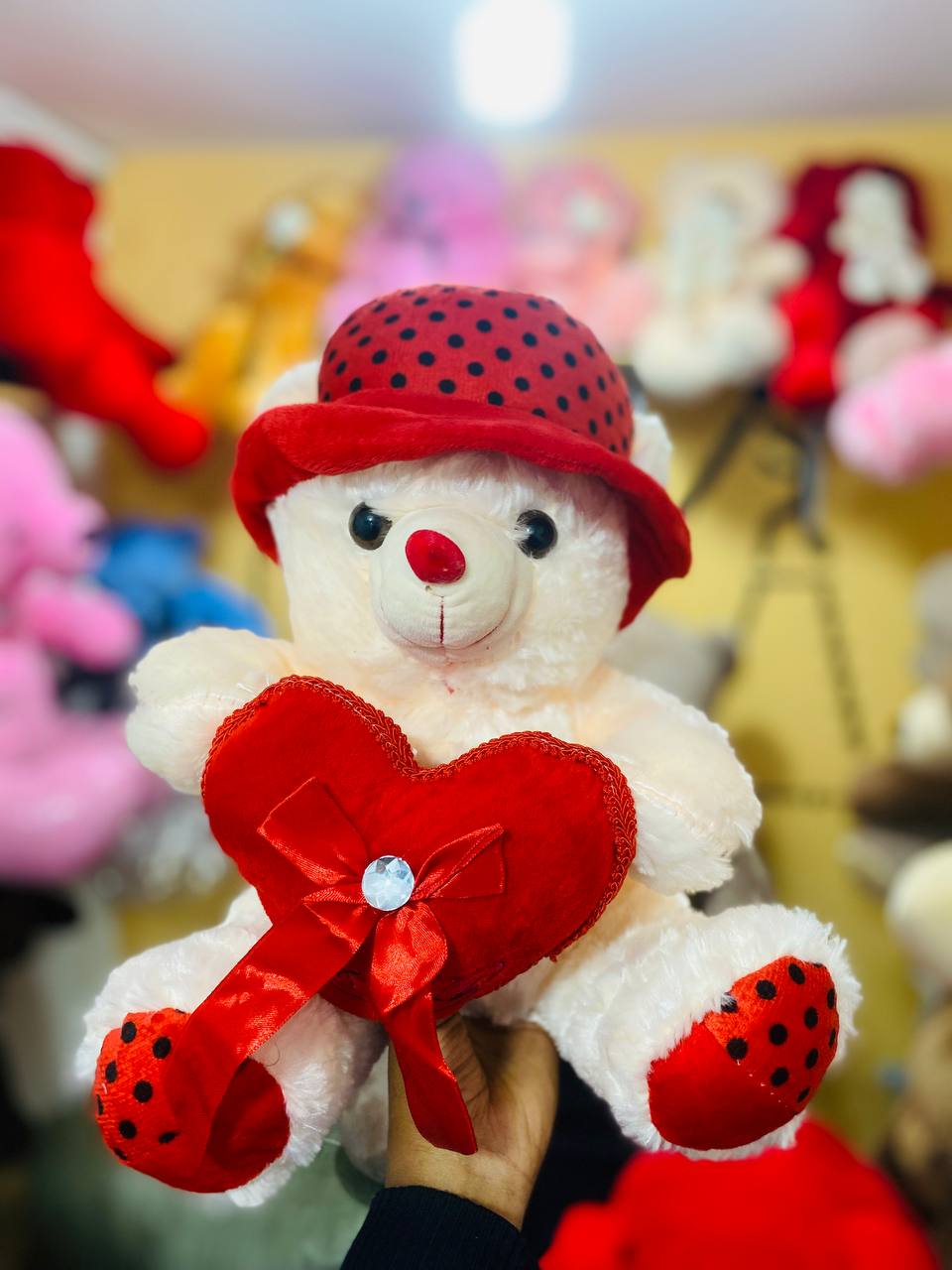 Small Red&White I Love You Toy