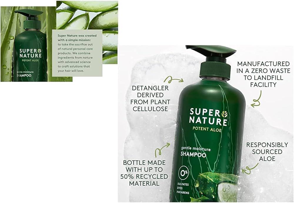 Super Nature Potent Aloe Gentle Moisture Shampoo and Conditioner