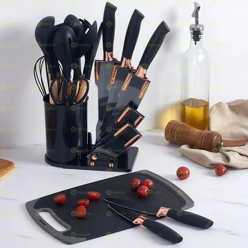 20 Piece Silicone Kitchen Utensil And Knife Set