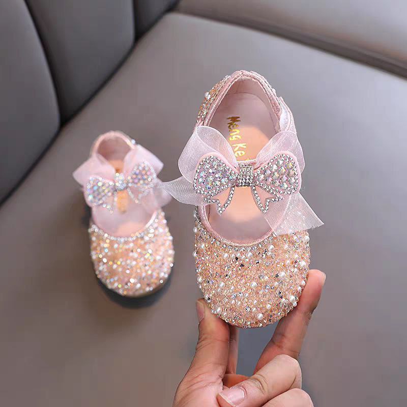 Girls Pearl Decor Princess Sandals