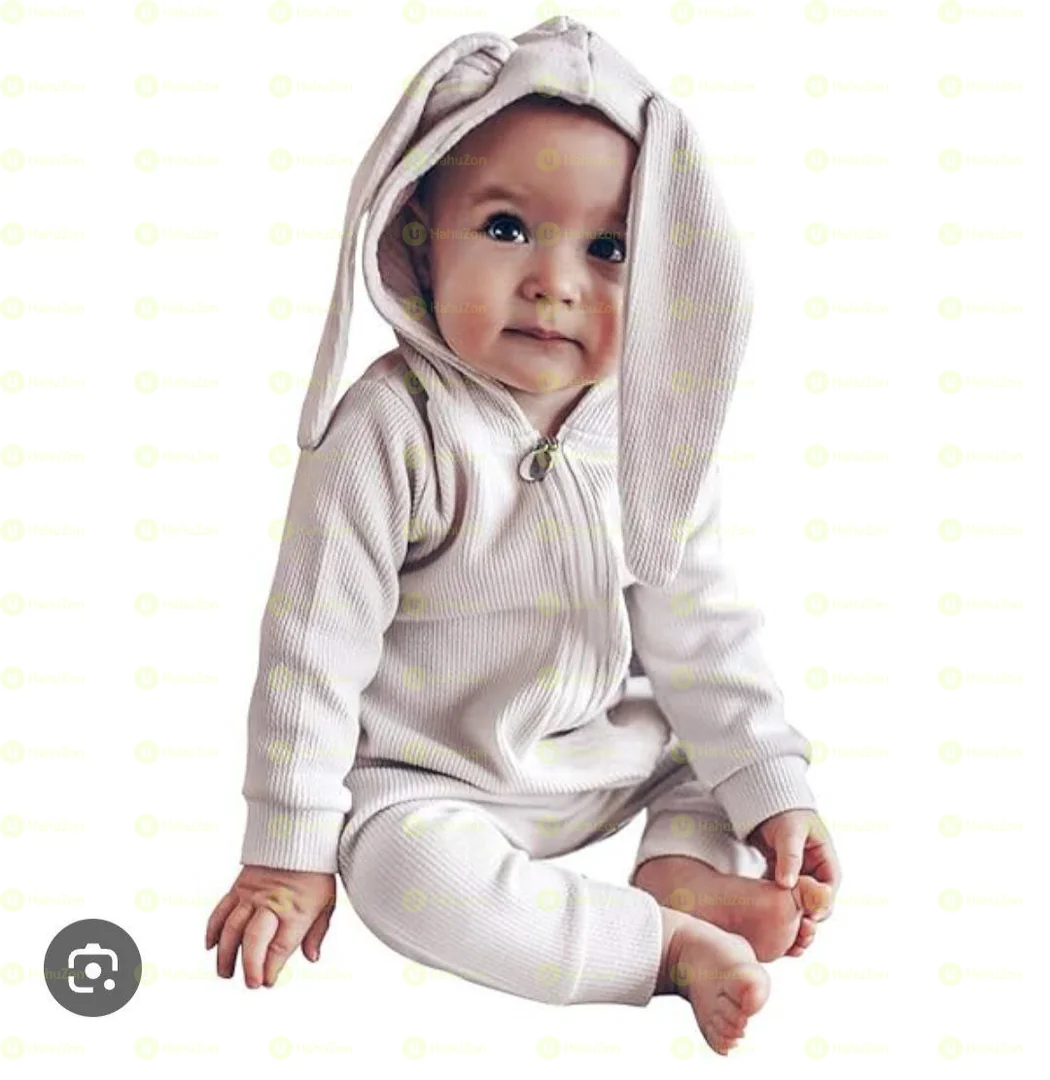 Unisex Winter Rabbit Ear Romper