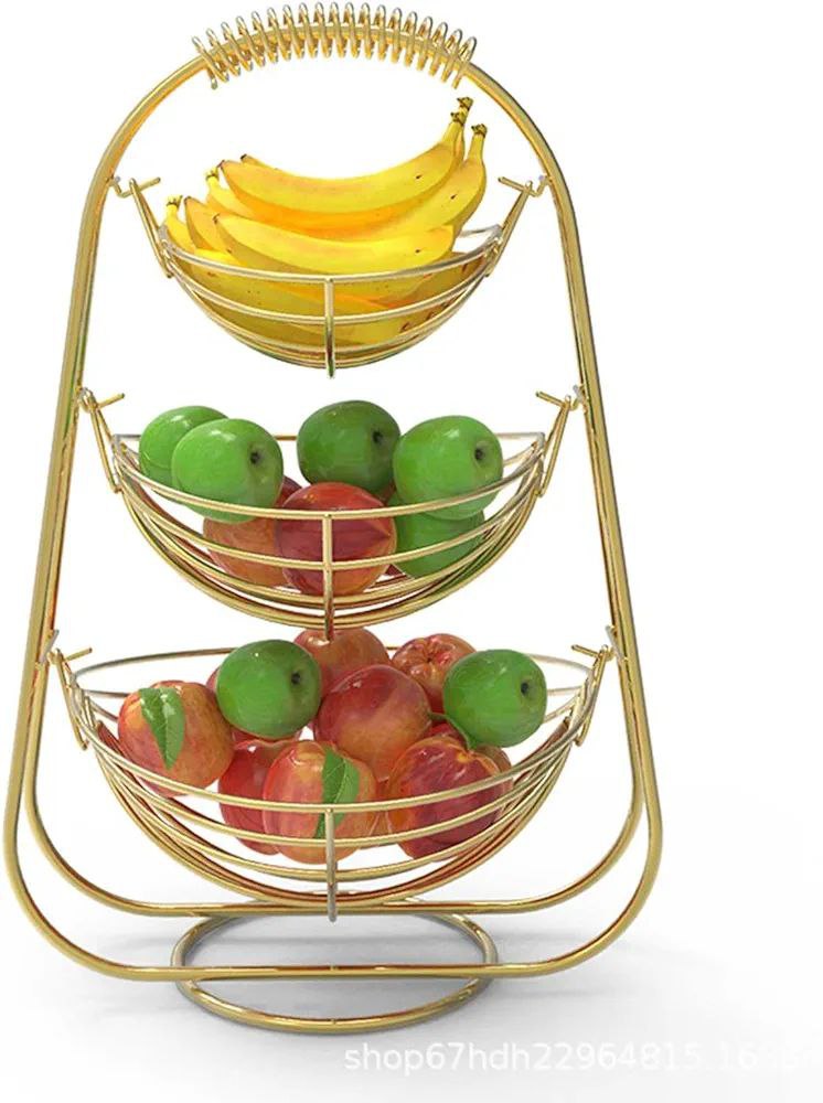 3 Layer Stainless Still Fruit Basket