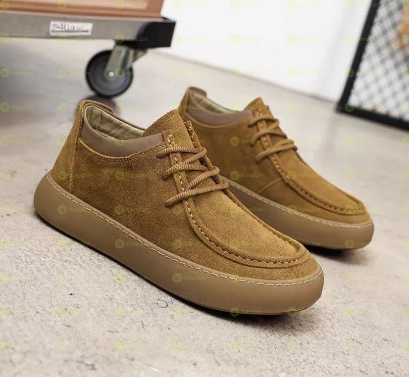 Fashionable Velvet Stock Men's Shoes