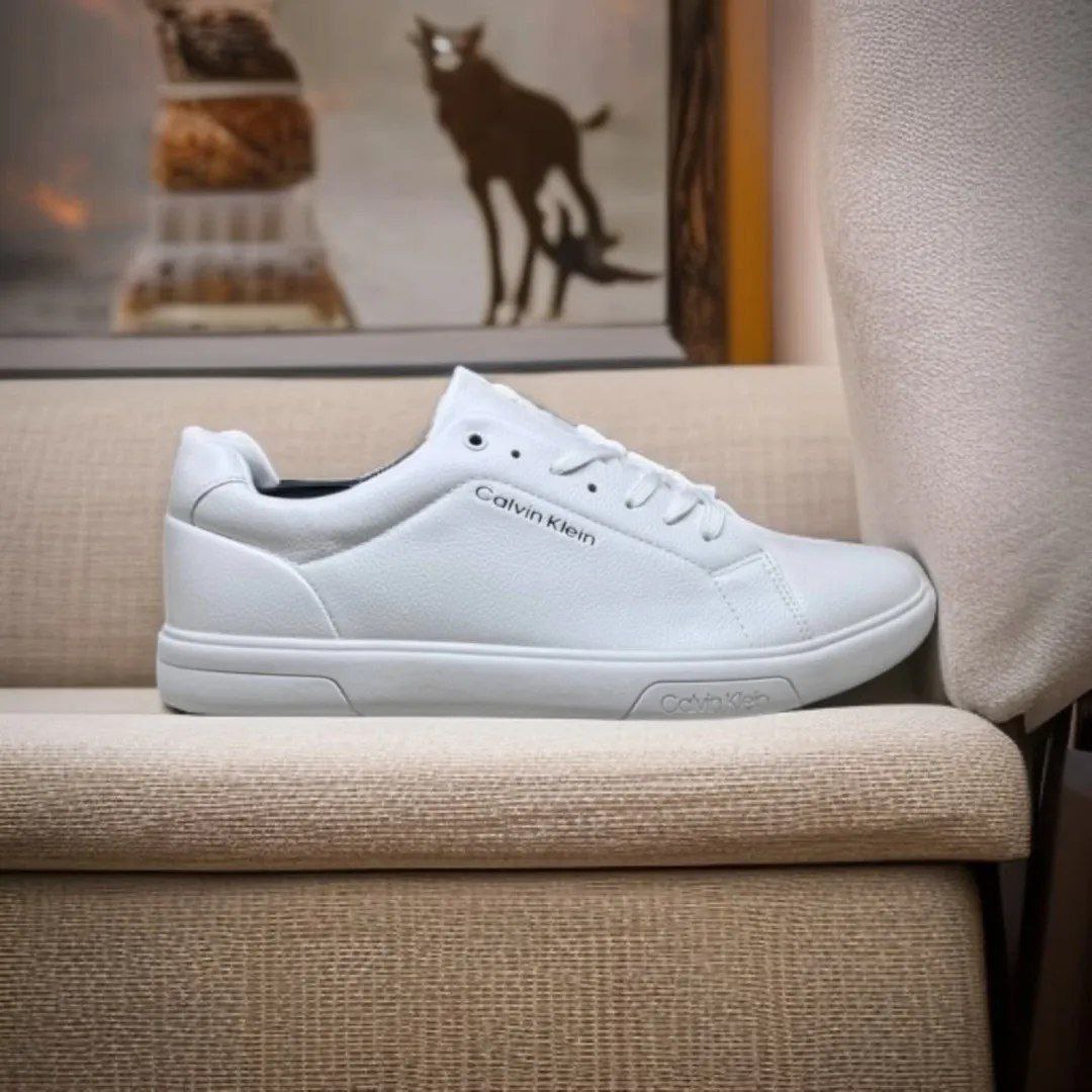 Calvin Klein Leather Sneakers Men's Shoes