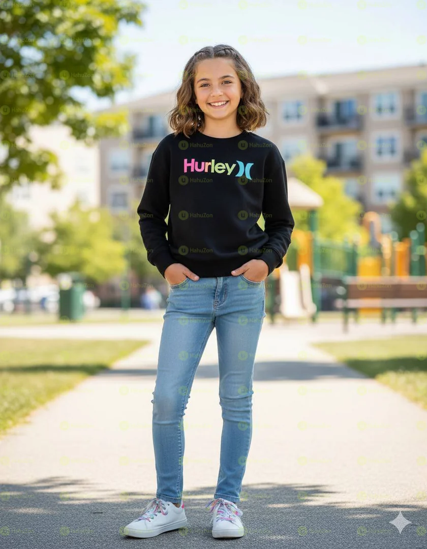 Hurley Kid Girls Long Sleeve Outdoor Sweatshirt
