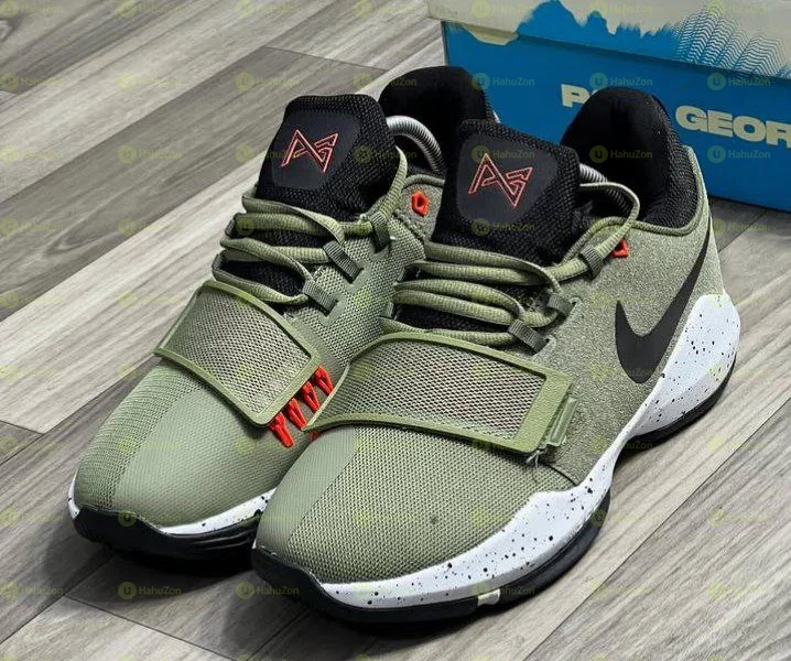 Nike PG 1 Elements Medium Olive & Black Low Top Men's Shoes