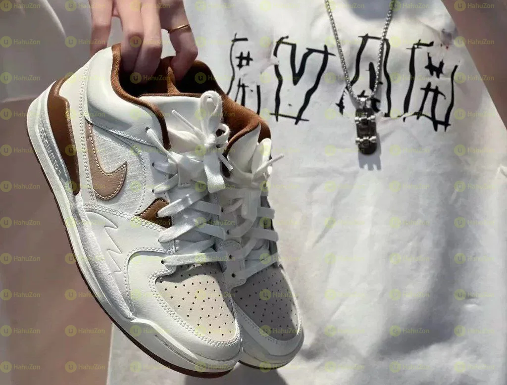 Air Jordan Stadium 90 White Brown Men's Shoes