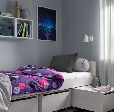 BLÅSKATA Duvet Cover and Pillowcase