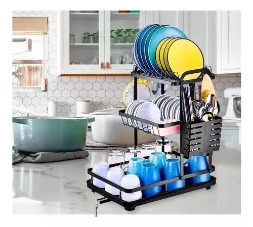 የታጠቡ የኪችን እቃዎች ማድረቂያ መደርደሪያ