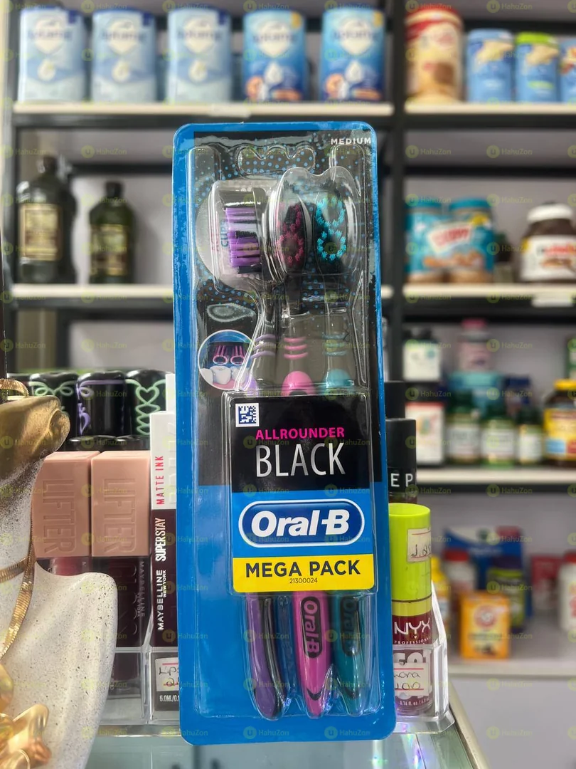 Oral-B Allrounder Black Toothbrush x3 set