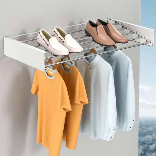 Wall-Mounted Collapsible Clothes Drying Rack