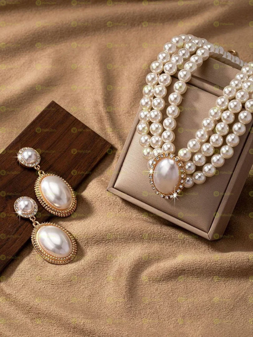 Grils Pearl Jewellery Set