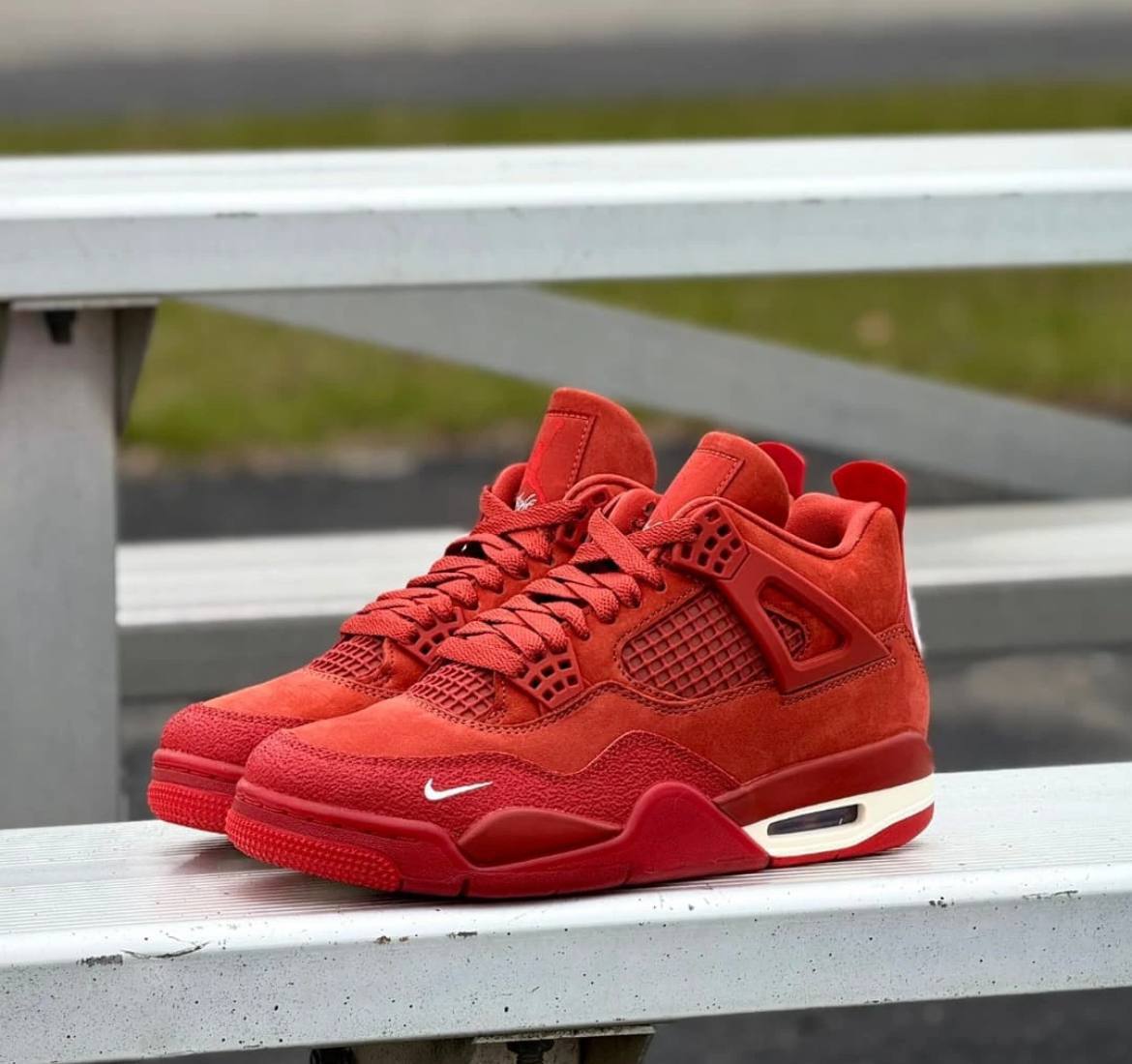Air #Jordan 4 Retro Red Men's Shoes
