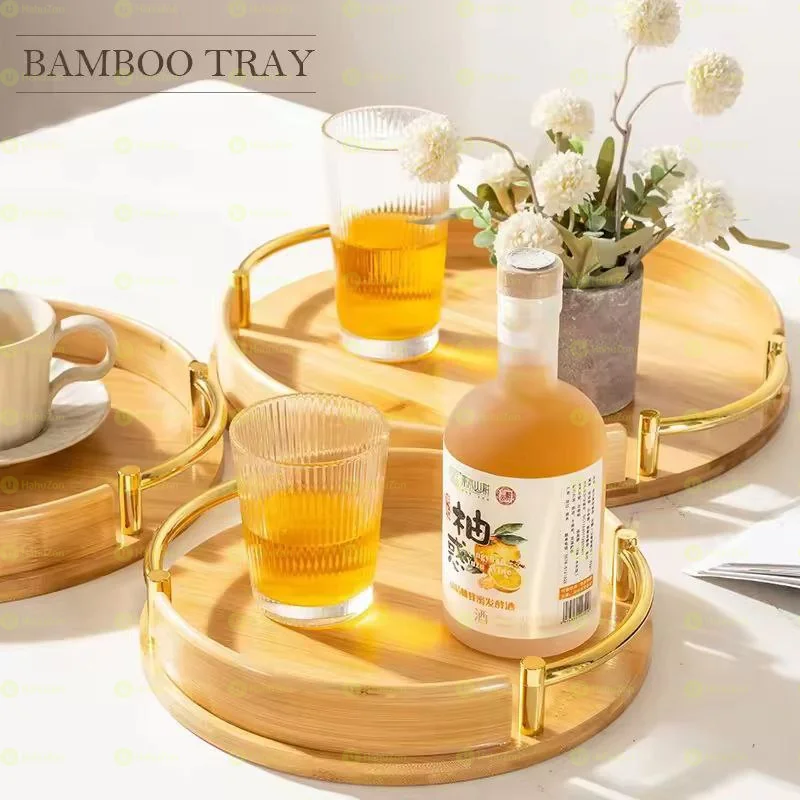 3 Pcs Bamboo Pallet Food Tray