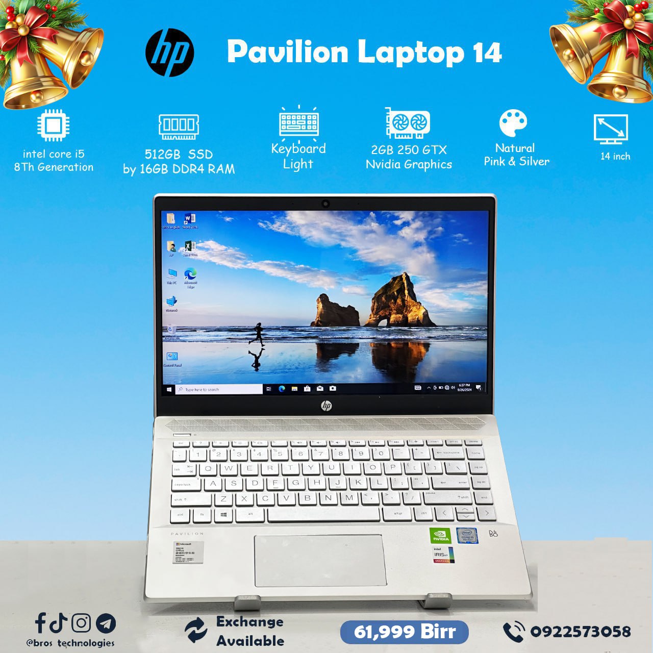 HP Pavilion 14 Intel Core i5 8th Generation Laptop