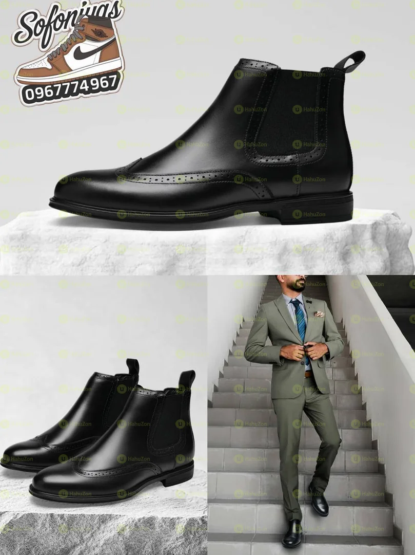 Bonai Chelsea Boots Leather Men's Shoes