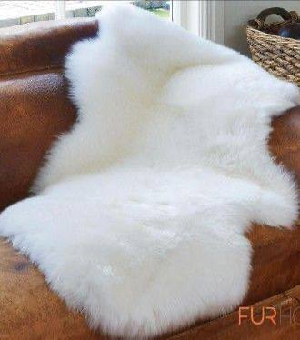 Modern White Sofa Faux Furr