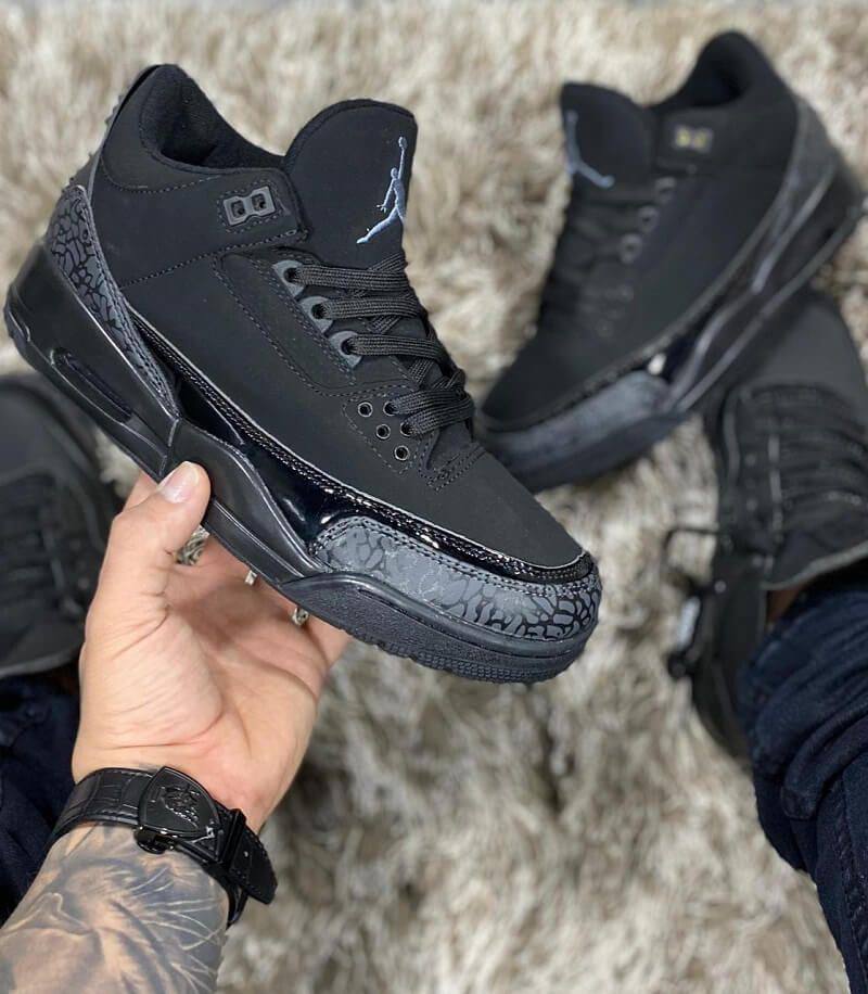 Air Jordan 3 Black Cat Men's Shoes