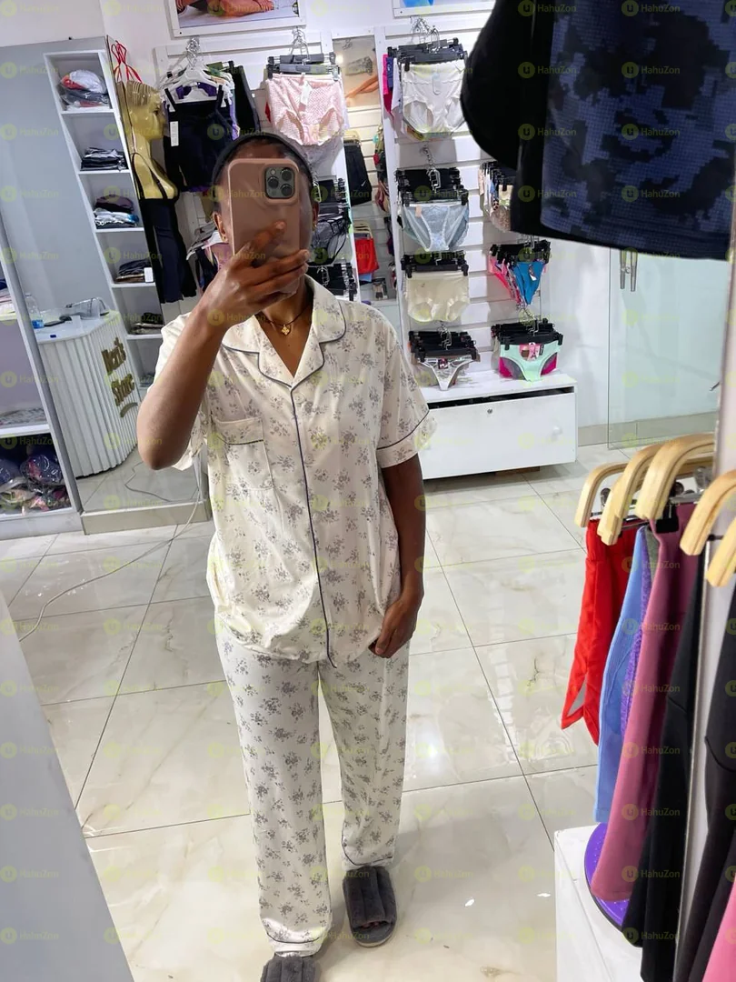 Women 2 Pieces Cotton Pyjamas Set