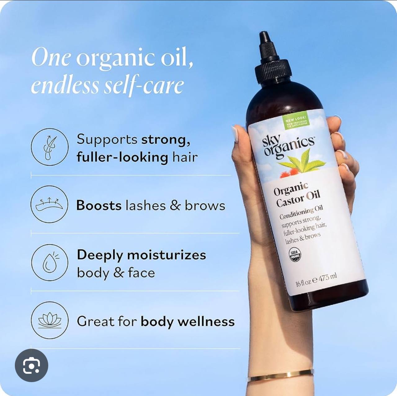 Sky Organic Caster Oil