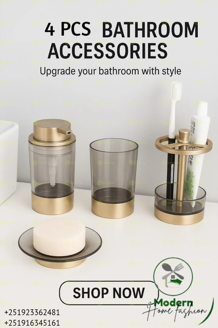 4pcs Bathroom Accessory Set