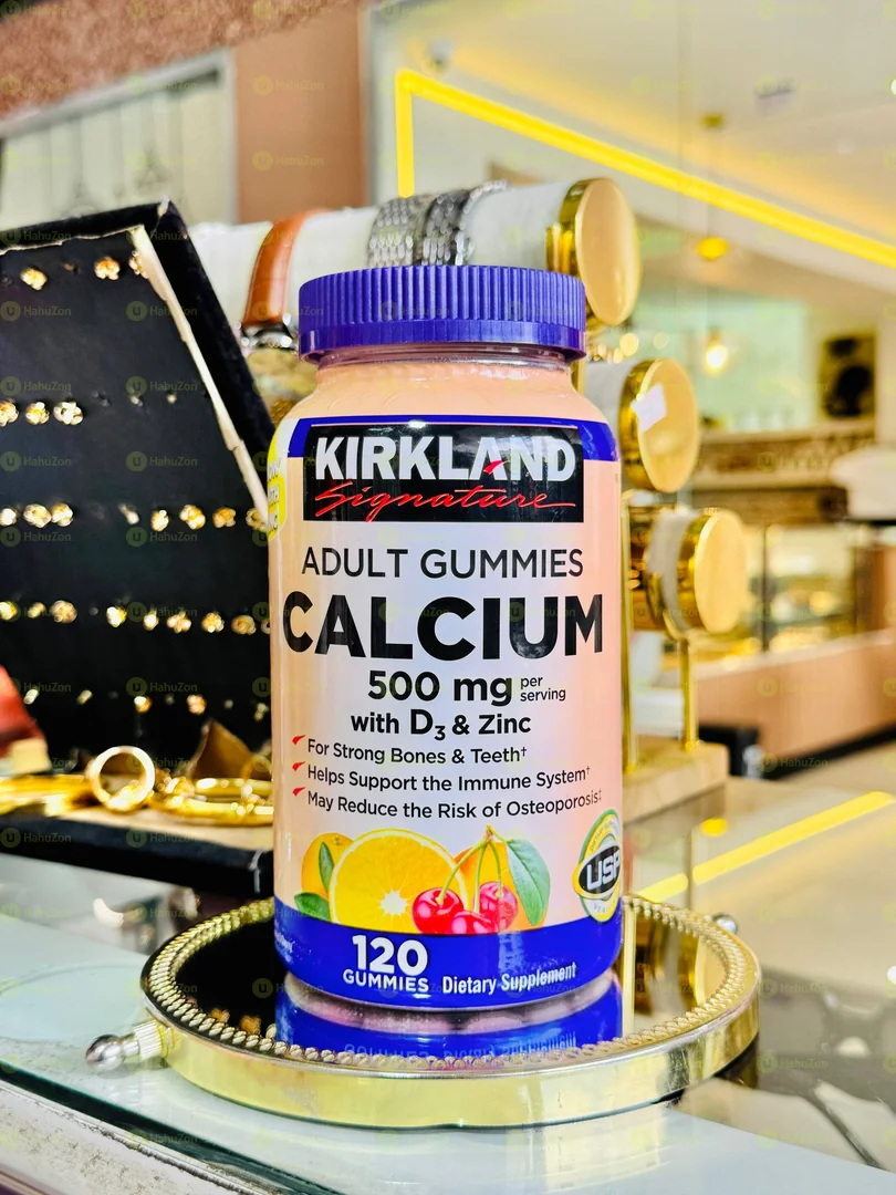 Kirkland Signature Adult Gummies Calcium with D3 & Zinc