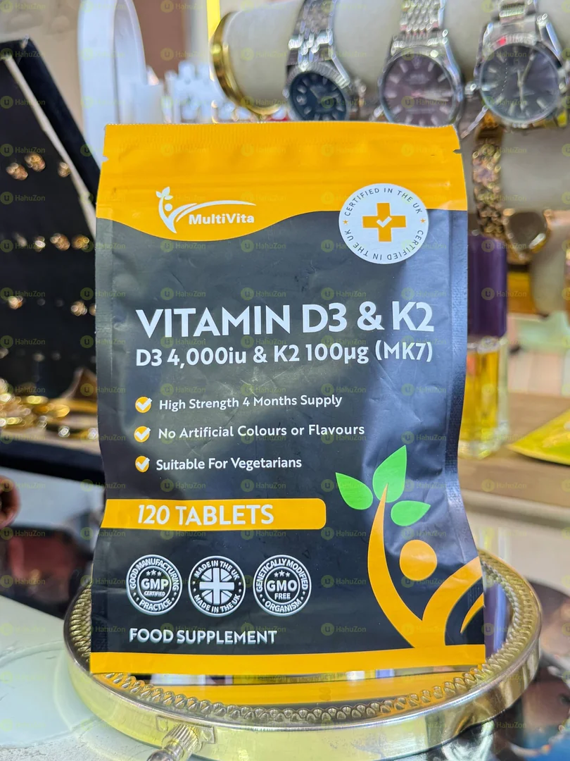 MultiVita Vitamin D3 & K2 Food Supplement