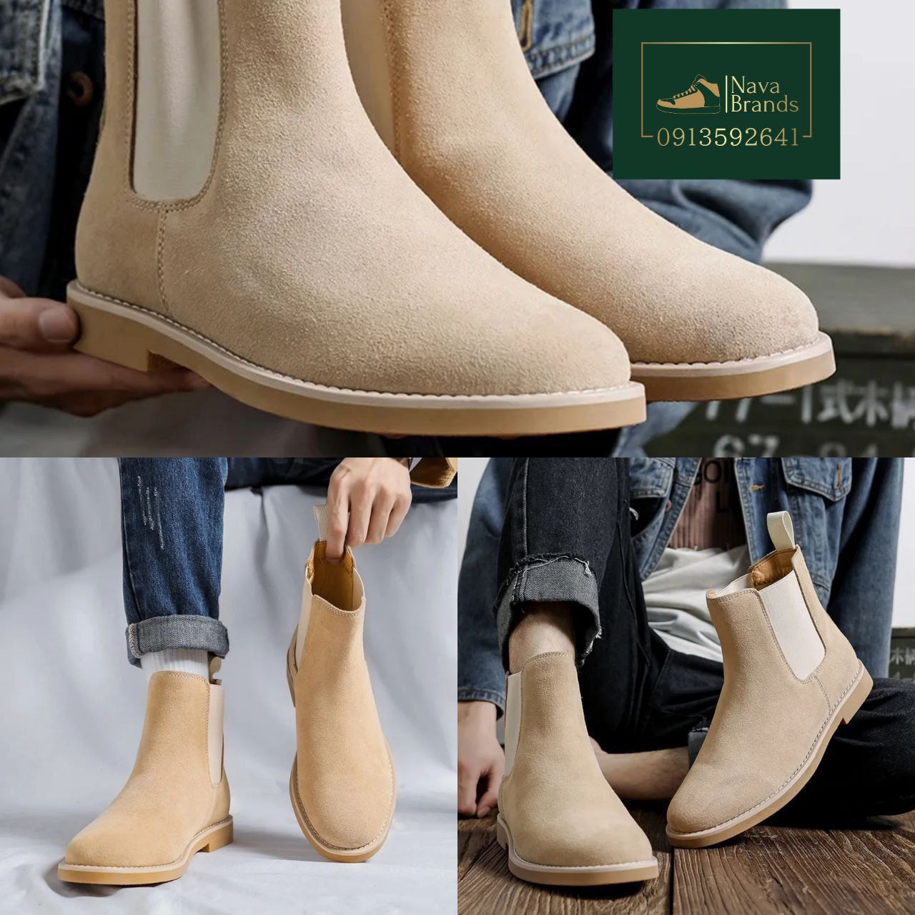 Suede Ankle Men's Boots