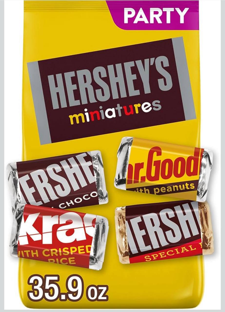 HERSHEY'S Miniatures Assorted Chocolate Candy Party Pack