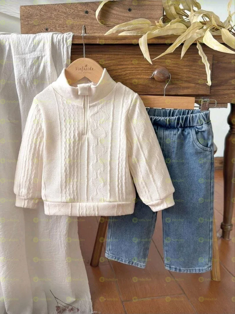 Toddler Boys Sweater and 2Pcs Set