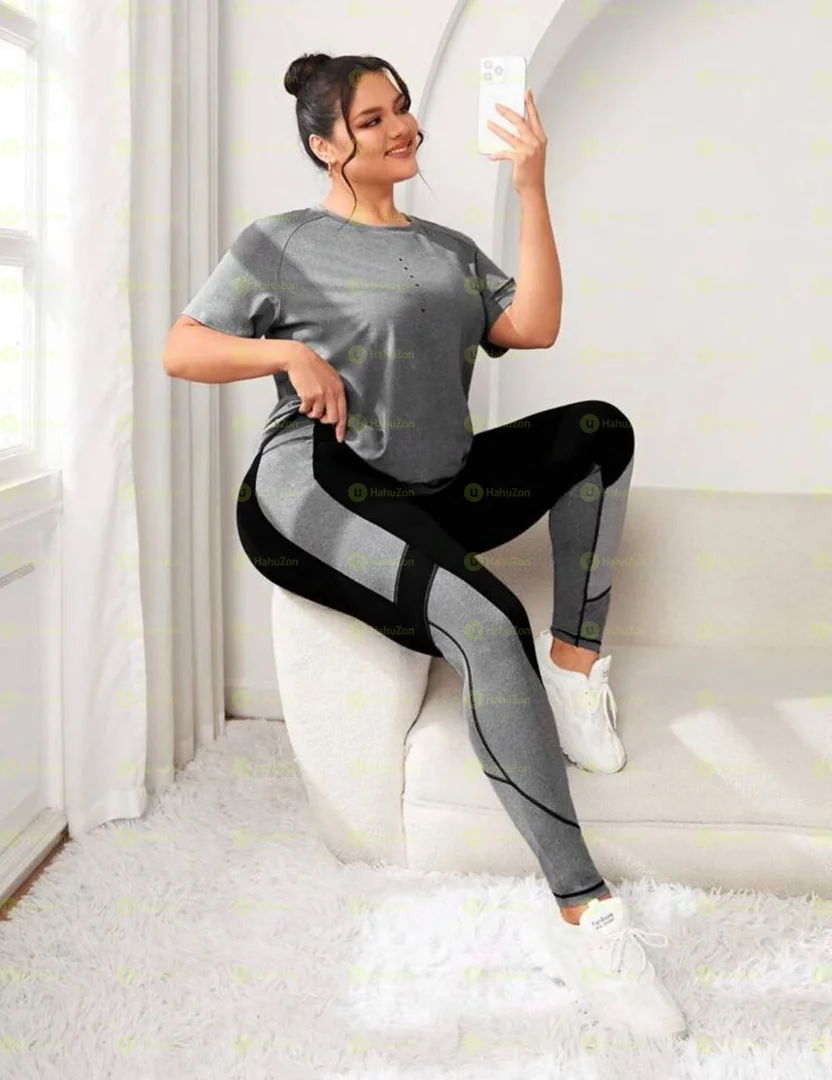 Plus Size 2pc Set Sportswear