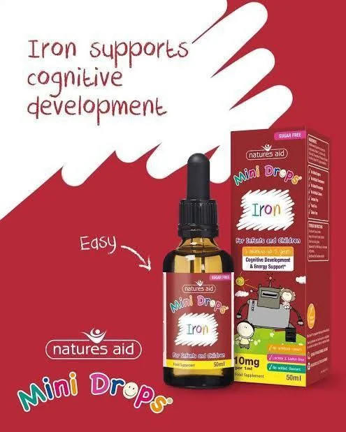 Natures Aid Mini Drops Iron