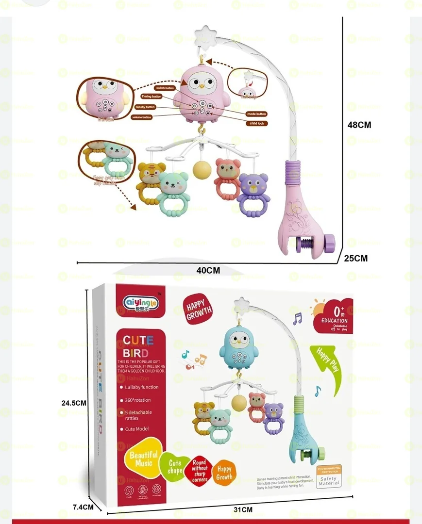 Baby Bed Bell With Rattles