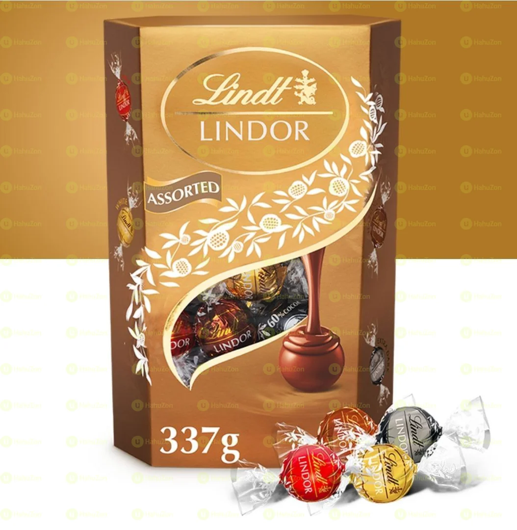 Lindt LINDOR Assorted Chocolate Truffles Box 337 Grams