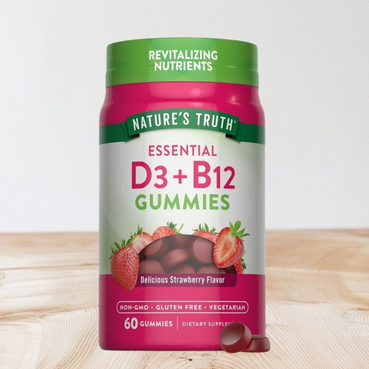 D3+B12, 60 Gummies
